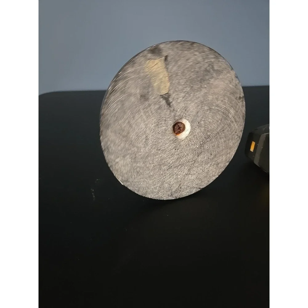 Vintage Black Gray Marble Free Standing Countertop Paper Towel Holder 12 inch